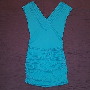 Turquoise bodycon dress
